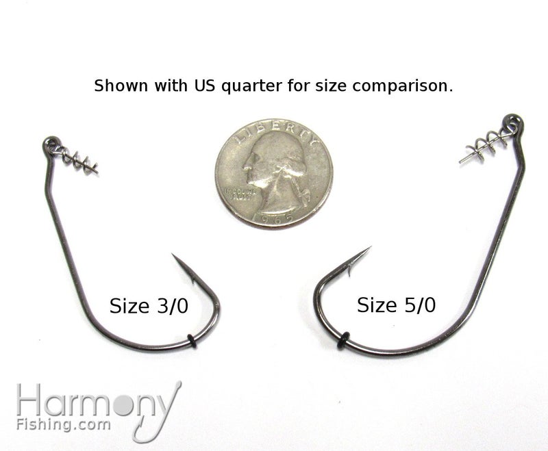 Harmony Fishing Company Razor Series Swimbait Hook (10 Pack w/ 10 Bait Pegs) (5/0 (10 Pack)) - Image 3